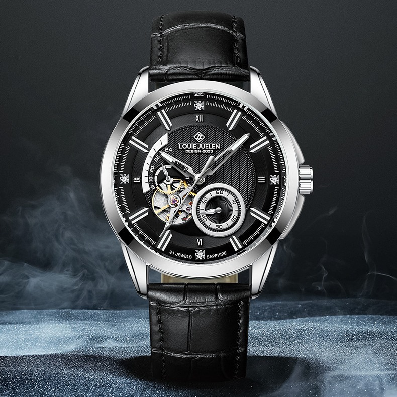 Luxury Watch On Sale - Paslanmaz Çelik Yeni Siyah Şövalye Serisi