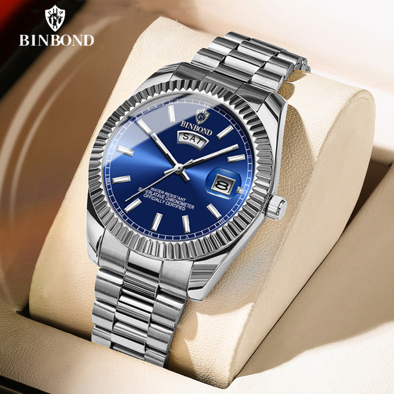 Luxury Watch Omega - BINBOND B7012 Erkek Moda İş Spor