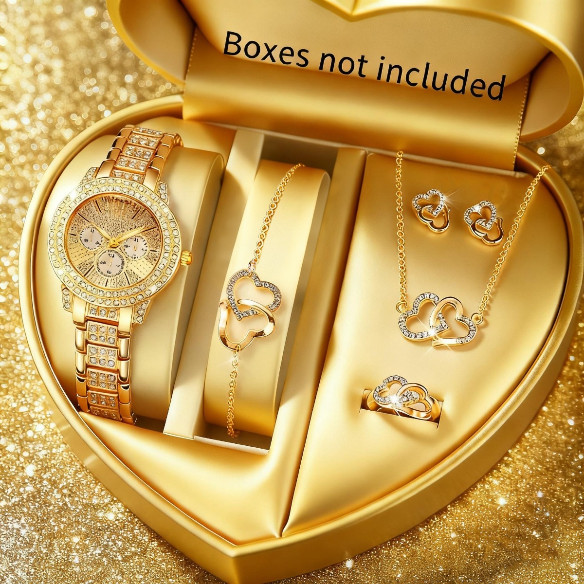 Luxury Watch Case Travel - 6 adet lüks taklidi kadın izle