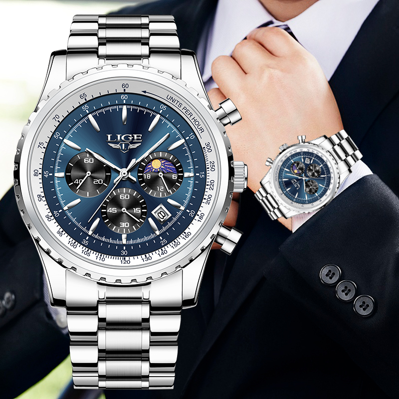 Luxury Watch Investment - LIGE marka lüks kuvars adam izle