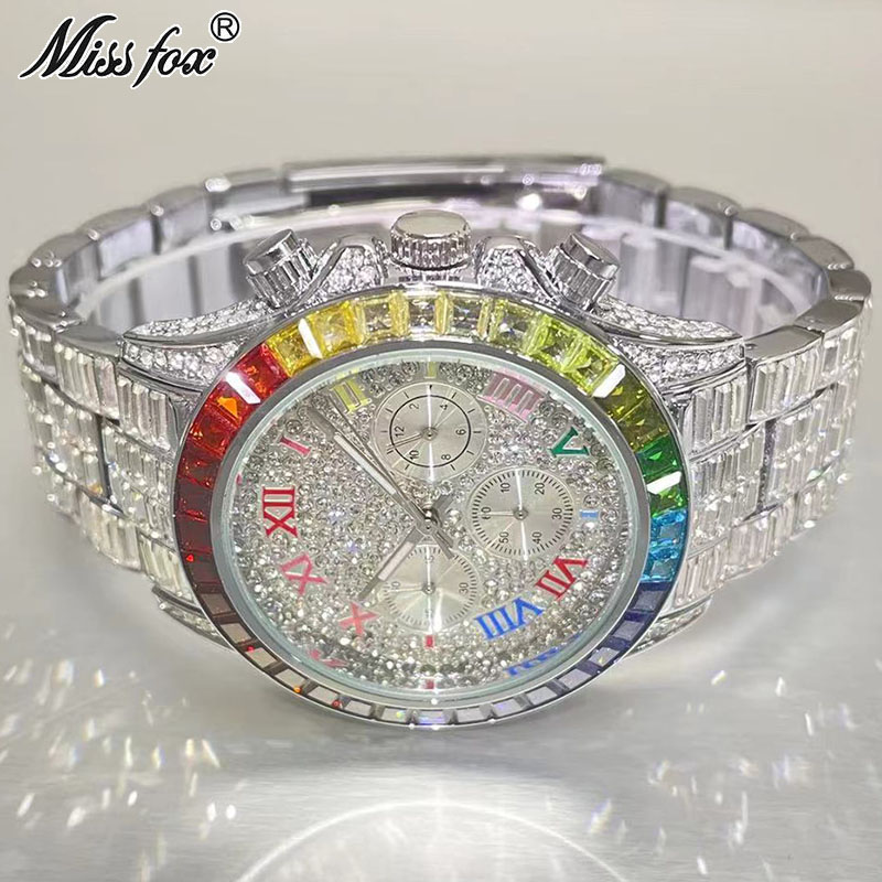 Luxury Watch Investment - MISSFOX lüks buzlu erkekler için moda