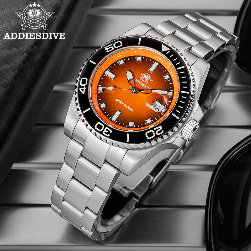 Luxury Watch Omega - ADDIESDIVE erkek saati Kuvars Paslanmaz Çelik