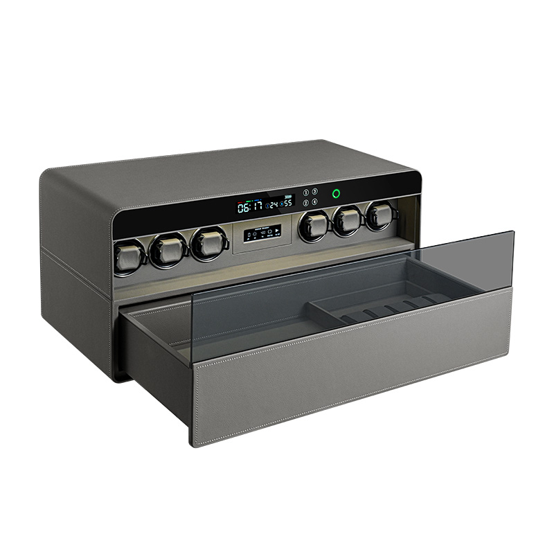 Luxury Watch Winder Box - Fabrikadan Doğrudan Satış Lüks Siyah Parmak