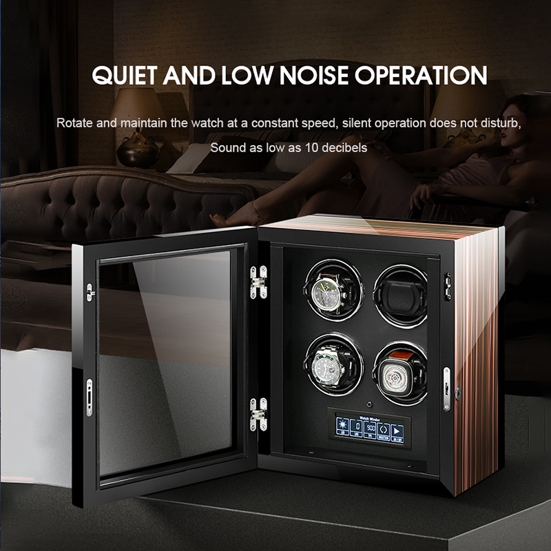 Luxury Watch Winder Box - Lüks Otomatik Saat Çalıştırıcı Saatler Kasası,
