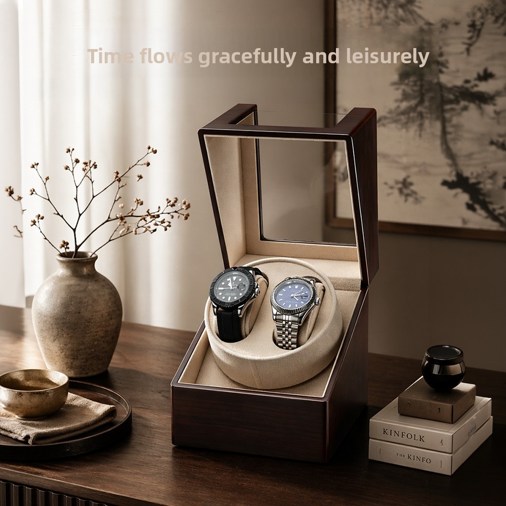 Lüks 2 Bölmeli Otomatik Saatle - Luxury Watch Winder Box incelemesi ve fiyatı