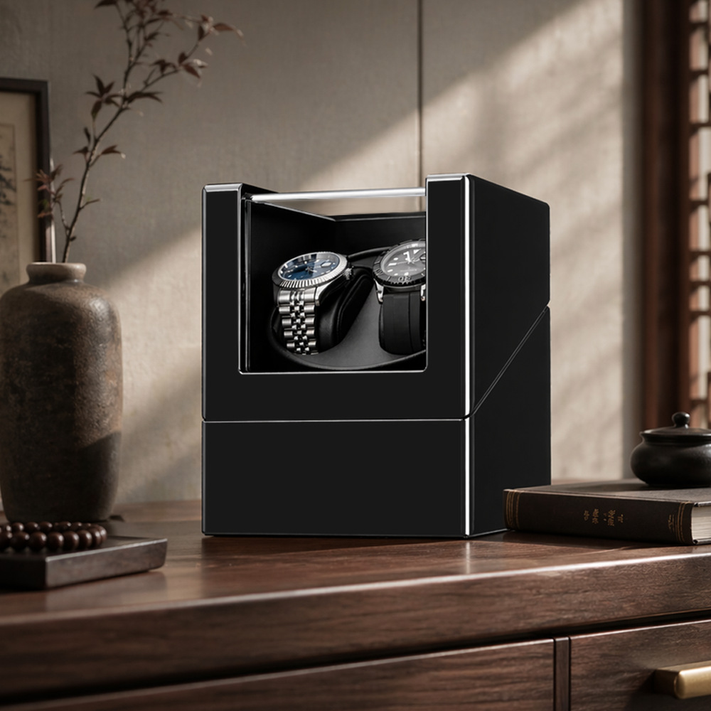 Lüks 2 Bölmeli Otomatik Saatle - Luxury Watch Winder Box incelemesi ve fiyatı