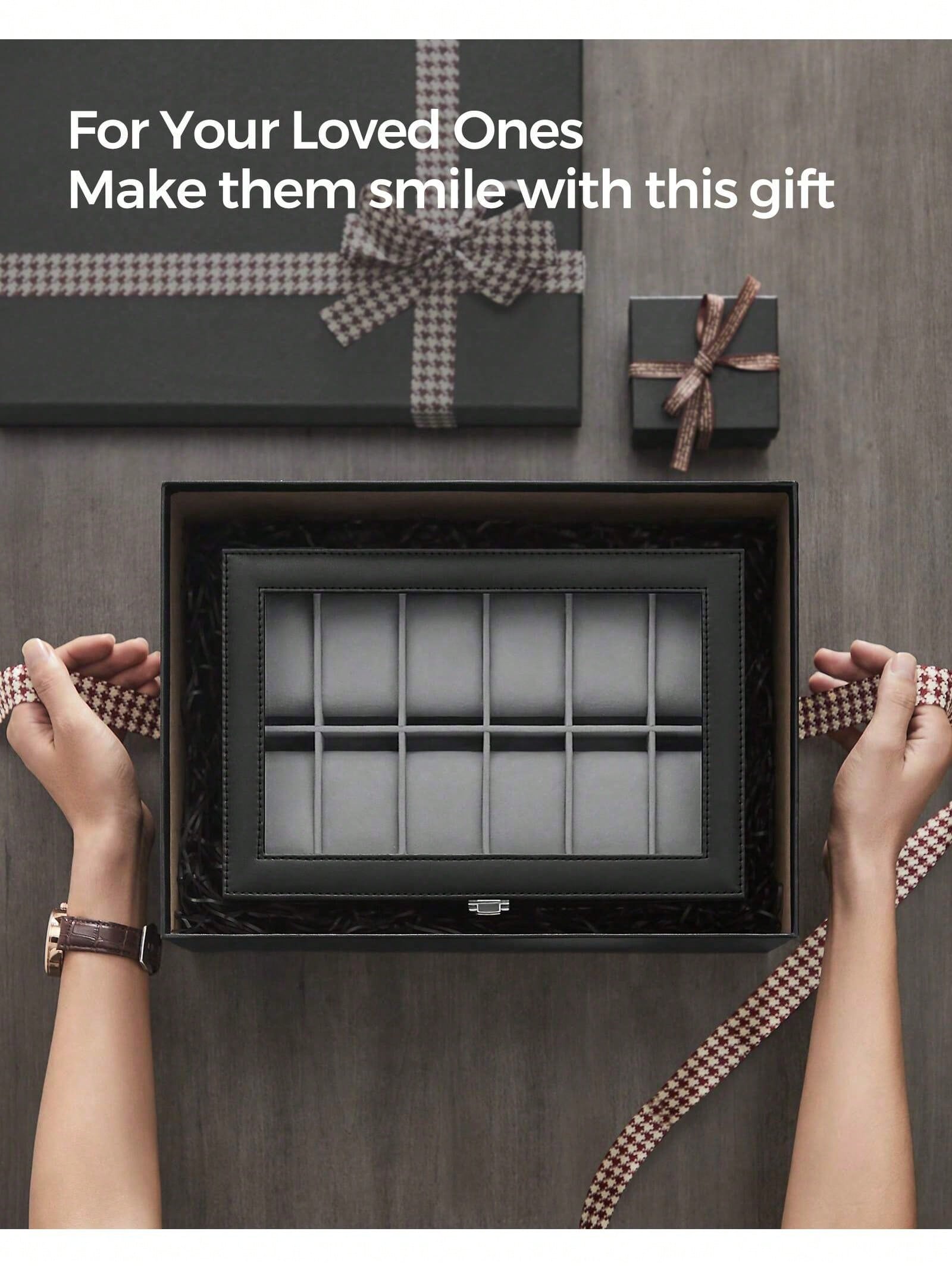 12 Yuvalı Kilitlenebilir Saat  - Luxury Watch Holder incelemesi ve fiyatı