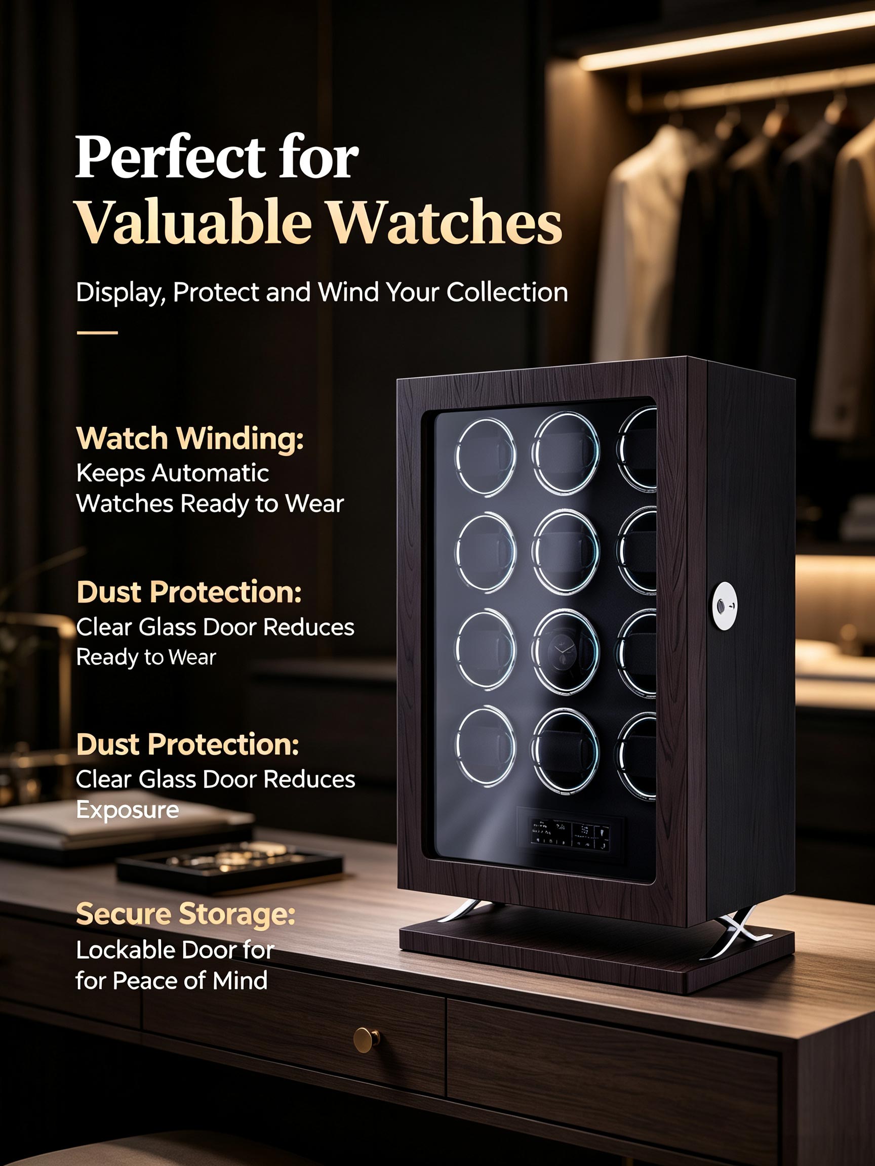 IBBETON Lüks Ayarlanabilir Dok - Luxury Watch Winder Box incelemesi ve fiyatı