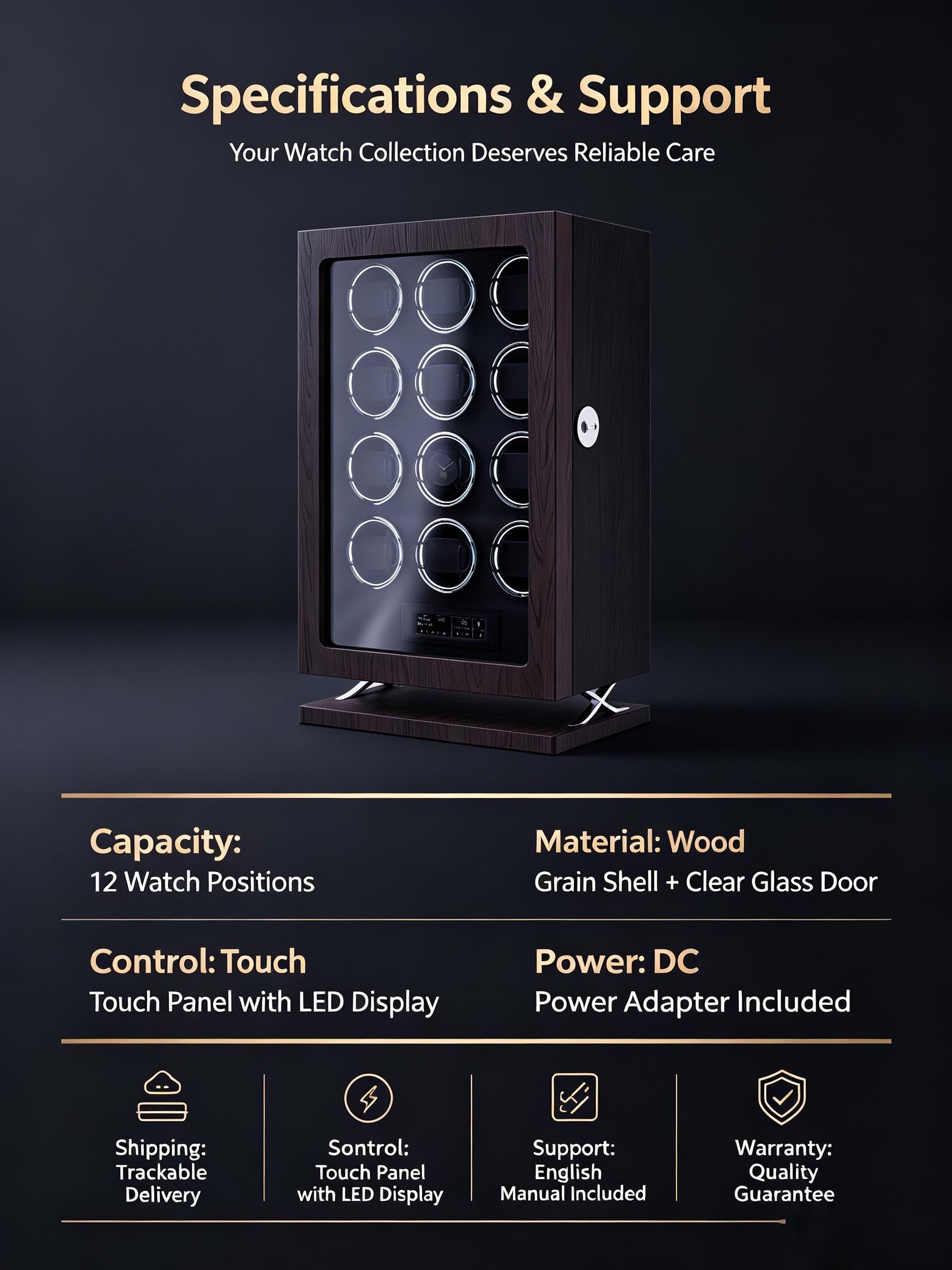 IBBETON Lüks Ayarlanabilir Dok - Luxury Watch Winder Box incelemesi ve fiyatı