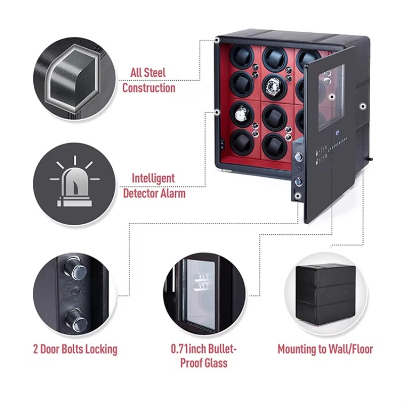Lüks 12 Otomatik Rotorlu ve Mü - Luxury Watch Winder Box incelemesi ve fiyatı