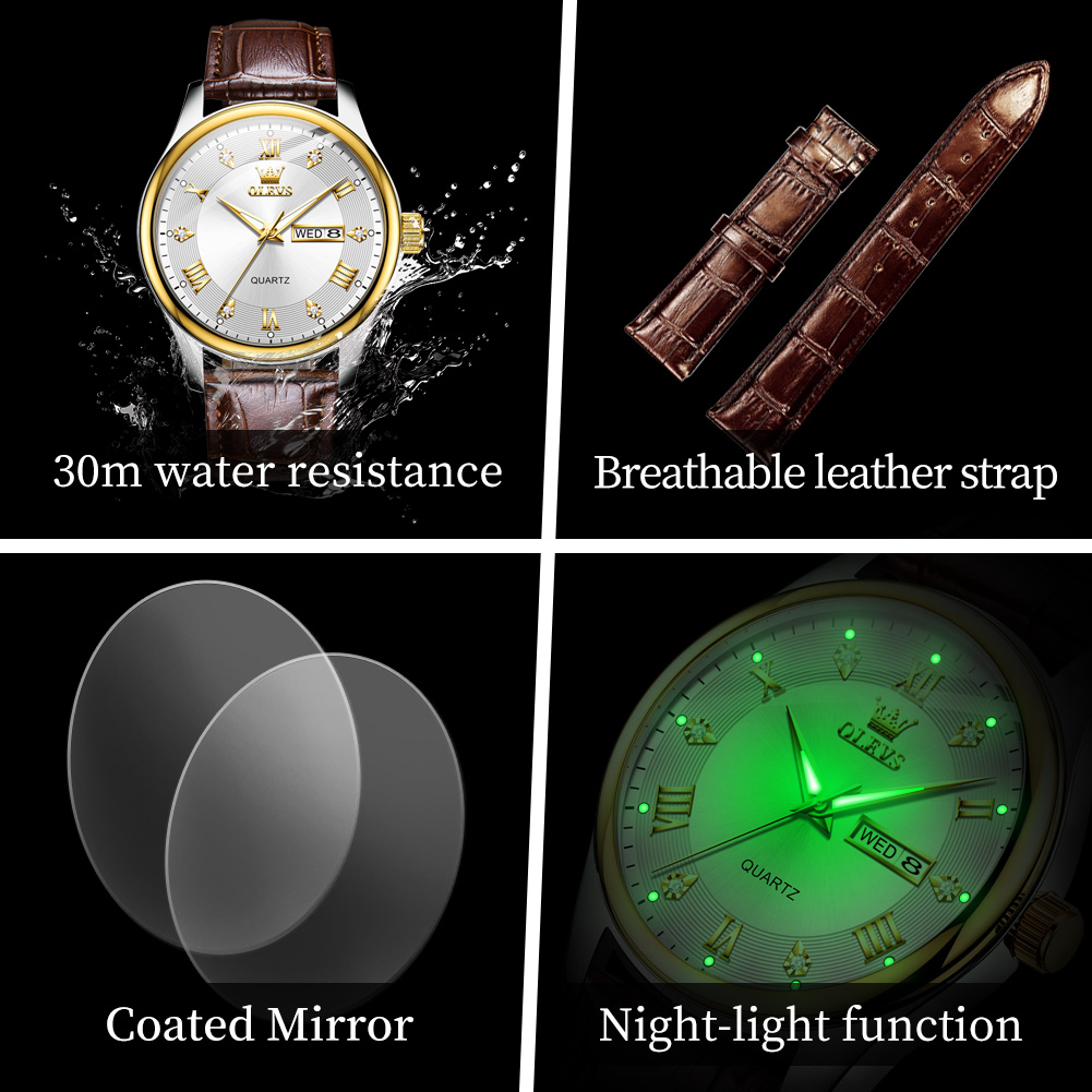 OLEVS Çift Saati Lüks Marka Su - Luxury Watch Gift For Her incelemesi ve fiyatı