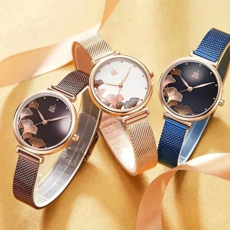 Lüks kadın ginkgo yaprağı dese - Luxury Watch Gift For Her incelemesi ve fiyatı